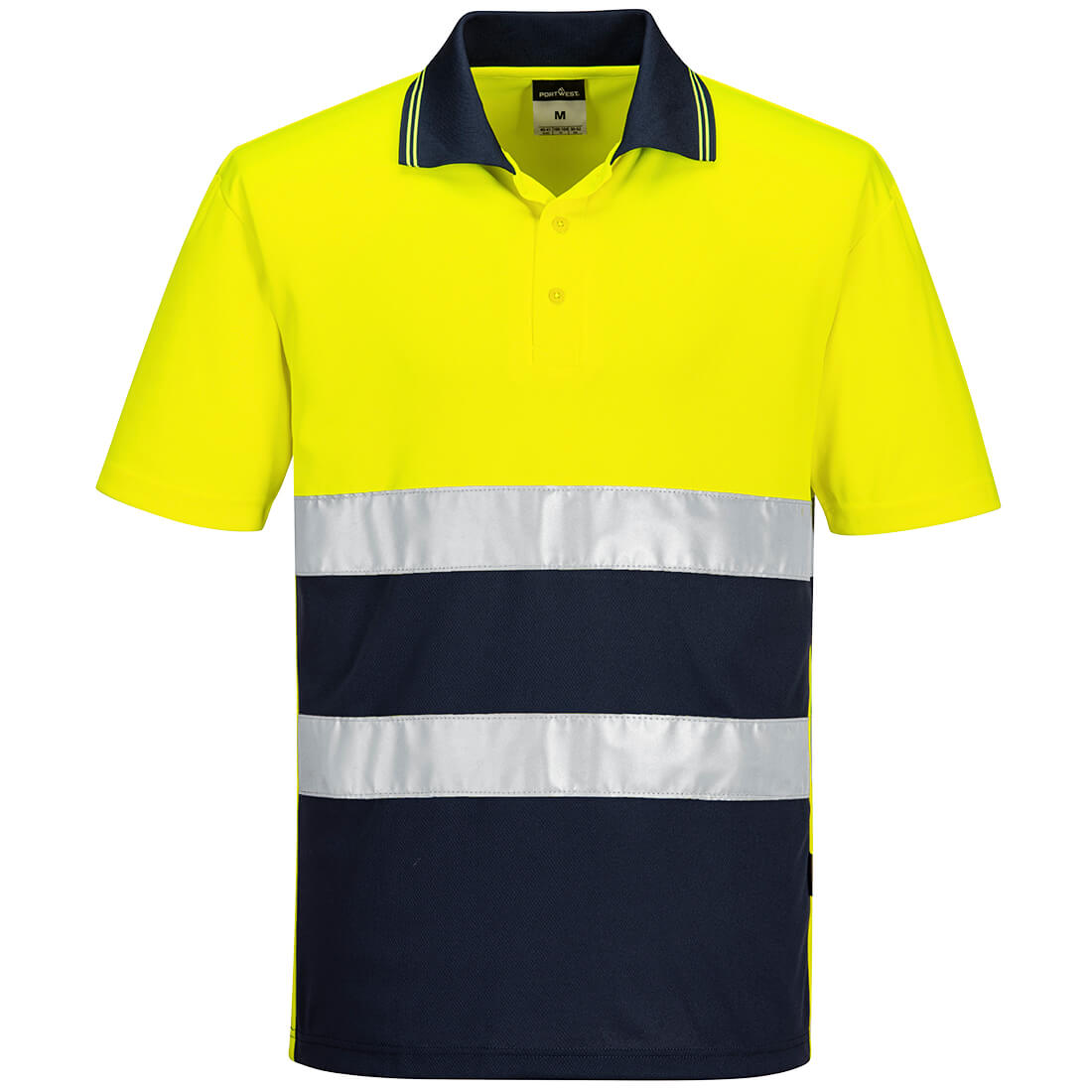 Portwest Hi-Vis Lightweight Contrast Polo Shirt S/S
