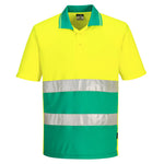 Portwest Hi-Vis Lightweight Contrast Polo Shirt Short Sleeved - thumbnail 2