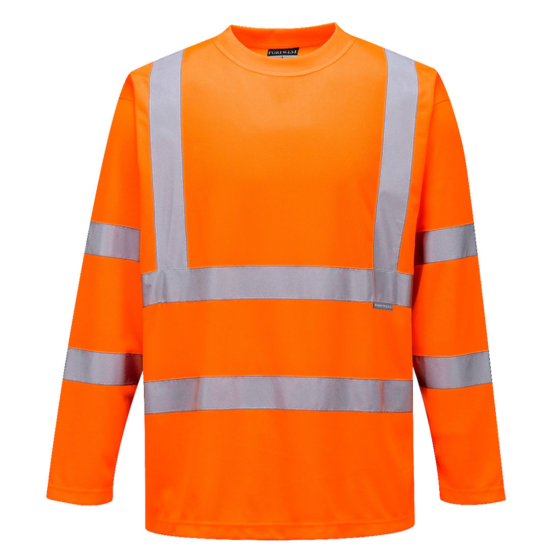 Portwest Hi-Vis T-Shirt Long Sleeved in orange colour
