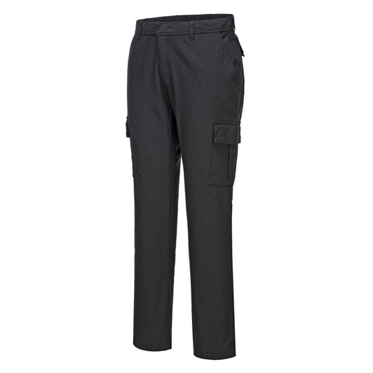 Short fit black Portwest Stretch Slim Combat Trouser