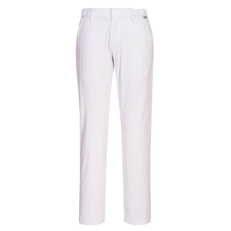 Portwest Stretch Slim Chino Trouser S232 in white.