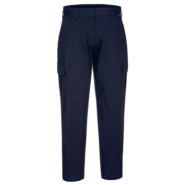 Portwest Women's Stretch Cargo Trouser S233 in dark navy.