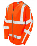 Leo Workwear Huish Long Sleeved Hi-Vis Vest - thumbnail 1