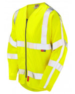 Leo Workwear Huish Long Sleeved Hi-Vis Vest - thumbnail 2