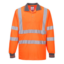 Portwest Hi-Vis Polo Shirt Long Sleeved