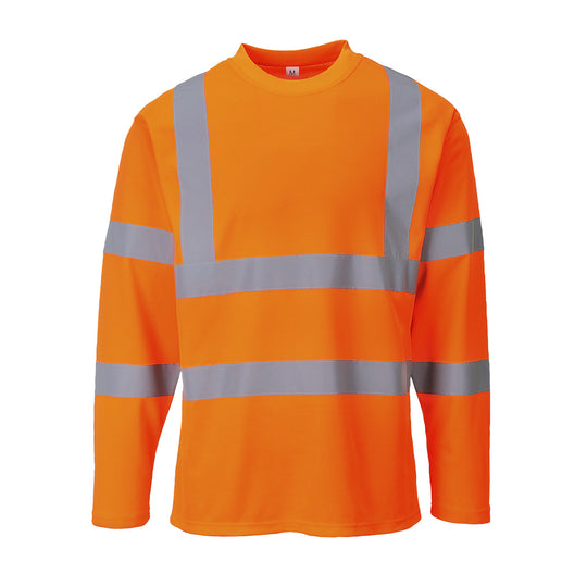 Portwest Hi-Vis Cotton Comfort T-Shirt in Orange