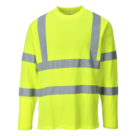 Portwest Hi-Vis Cotton Comfort T-Shirt in Yellow