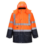 Portwest Hi-Vis Breathable 7-in-1 Contrast Traffic Jacket - thumbnail 1