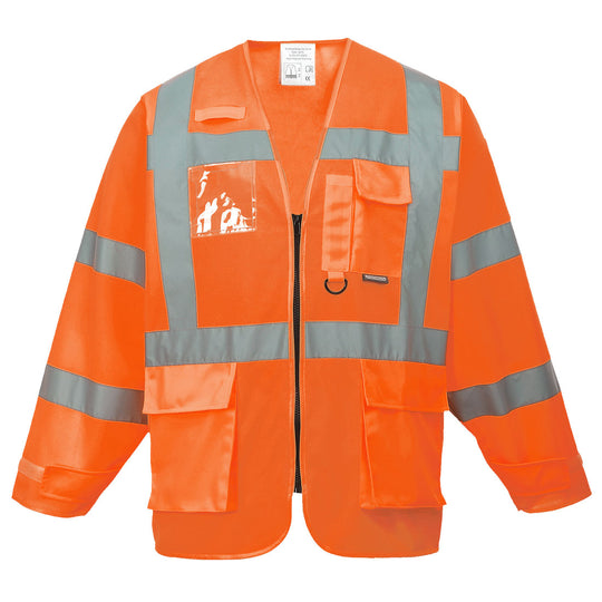 Portwest Hi-Vis Executive Jacket in Orange