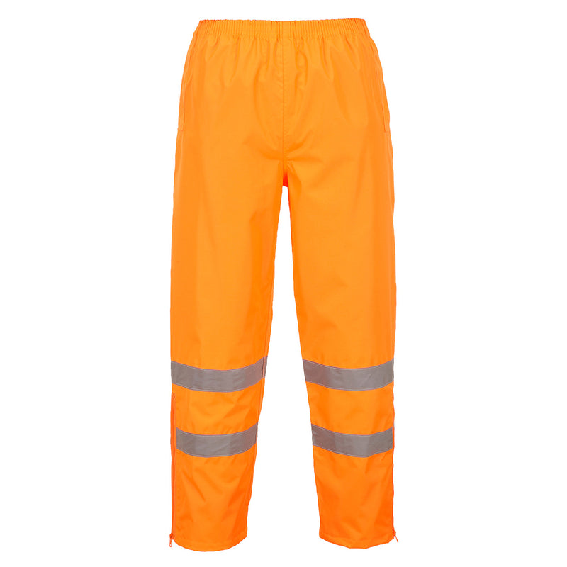 Portwest Hi-Vis Breathable Rain Trouser S487 in orange.