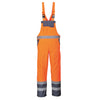 Portwest Hi-Vis Breathable Contrast Rain Bib and Brace - S488