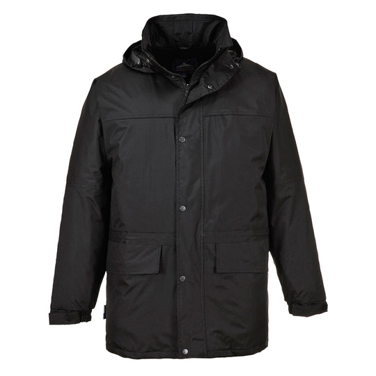 Black Portwest Oban Fleece-Lined Jacket S523 offering warmth with a soft inner lining