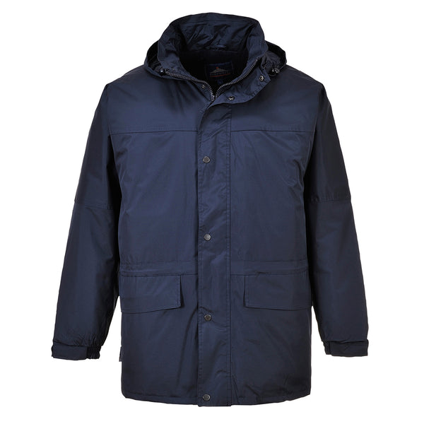 Navy Portwest Oban Fleece-Lined Jacket S523 ideal for outdoor work in cold conditions