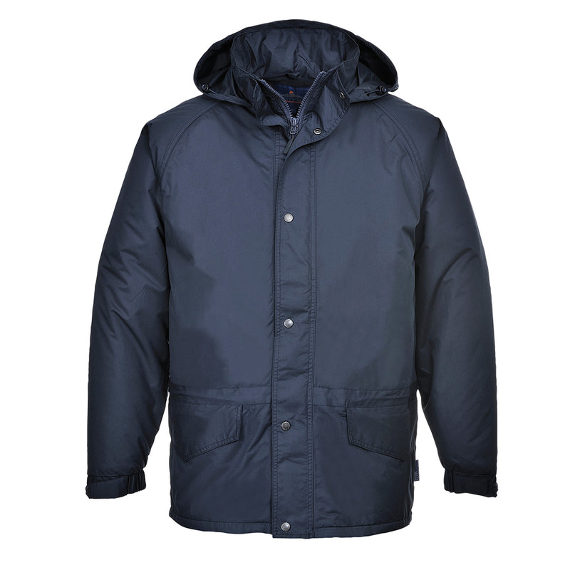 Navy Portwest Arbroath Breathable Fleece-Lined Jacket S530 for comfort in wet weather