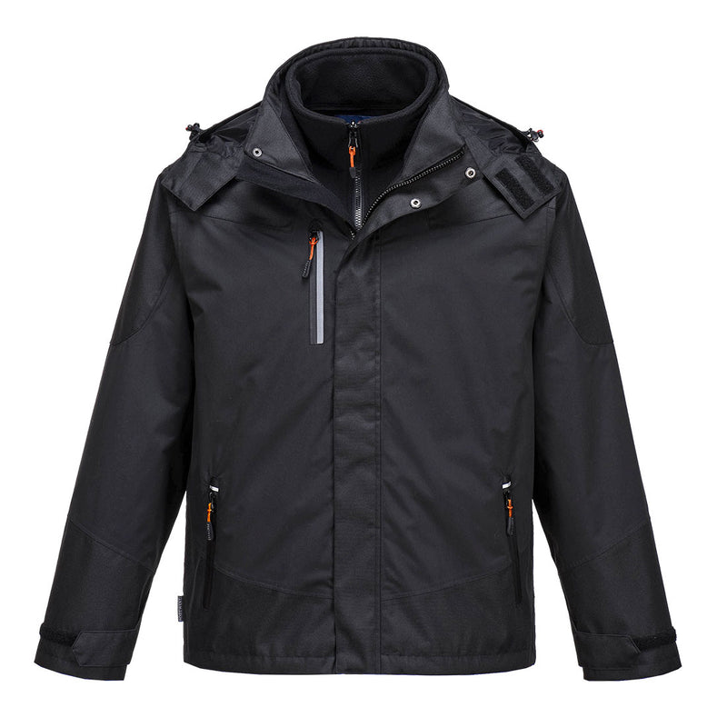 Black Portwest Radial 3-in-1 Jacket S553 offering versatile layers for all weather types