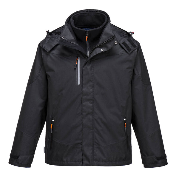 Black Portwest Radial 3-in-1 Jacket S553 offering versatile layers for all weather types