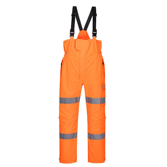 Portwest Bolton Painters Bib & Brace (S810) in Orange, designed for professional painters.