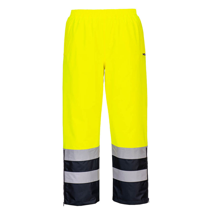 Portwest Hi-Vis Winter Trouser S598 in yellow and navy.