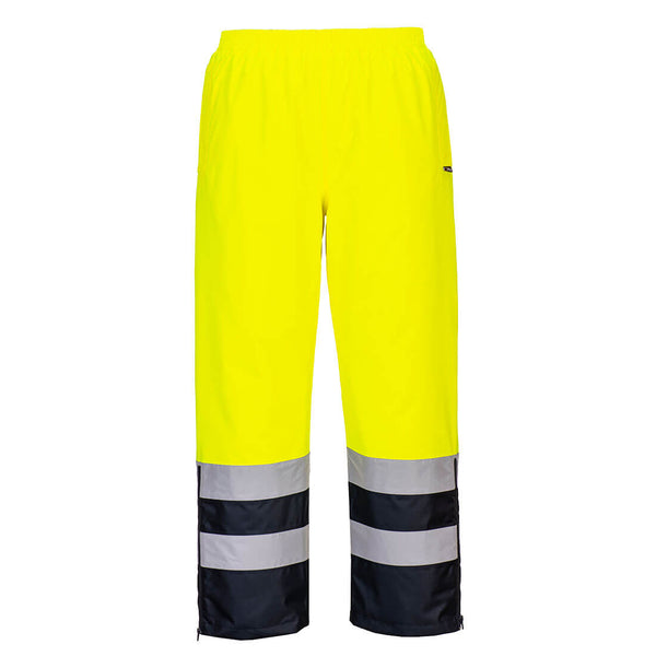 Portwest Hi-Vis Winter Trouser S598 in yellow and navy.