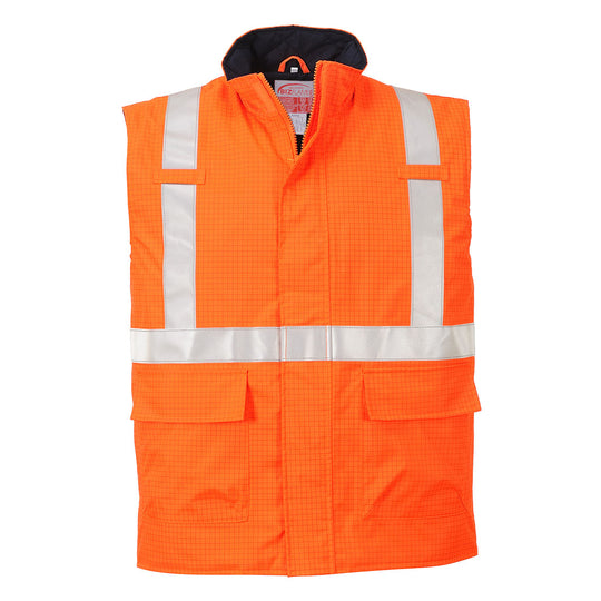 Portwest hi‑vis multi coverall in orange with reflective detailing