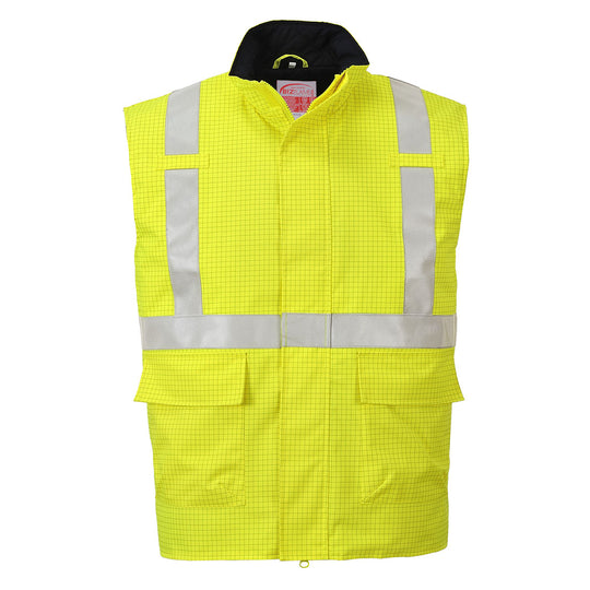 Portwest hi‑vis multi coverall in yellow with waterproof and breathable design