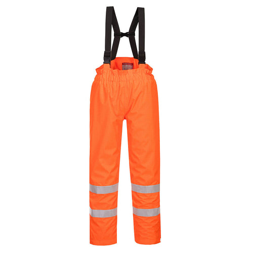 Portwest Bizflame Rain Lined Hi-Vis Antistatic FR Trouser