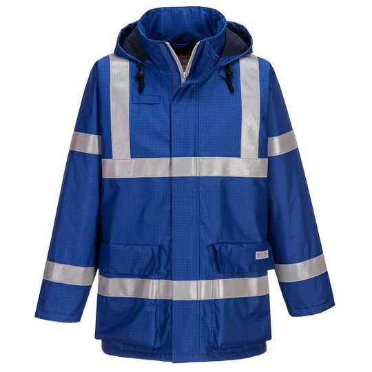 Portwest classic contrast jacket in red and black with quilt lining