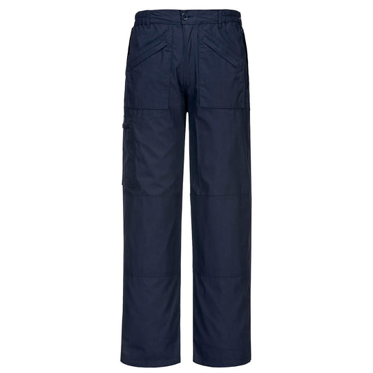Portwest Classic Action Trouser with Texpel Finish S787 in navy.