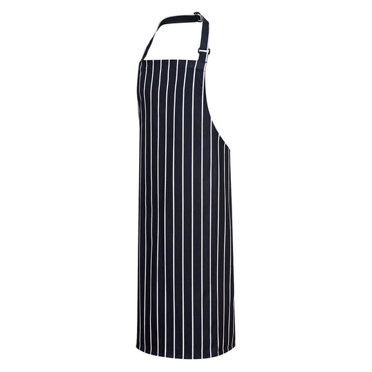 Navy/White Portwest Butchers Apron S839 made of durable polycotton for kitchen use