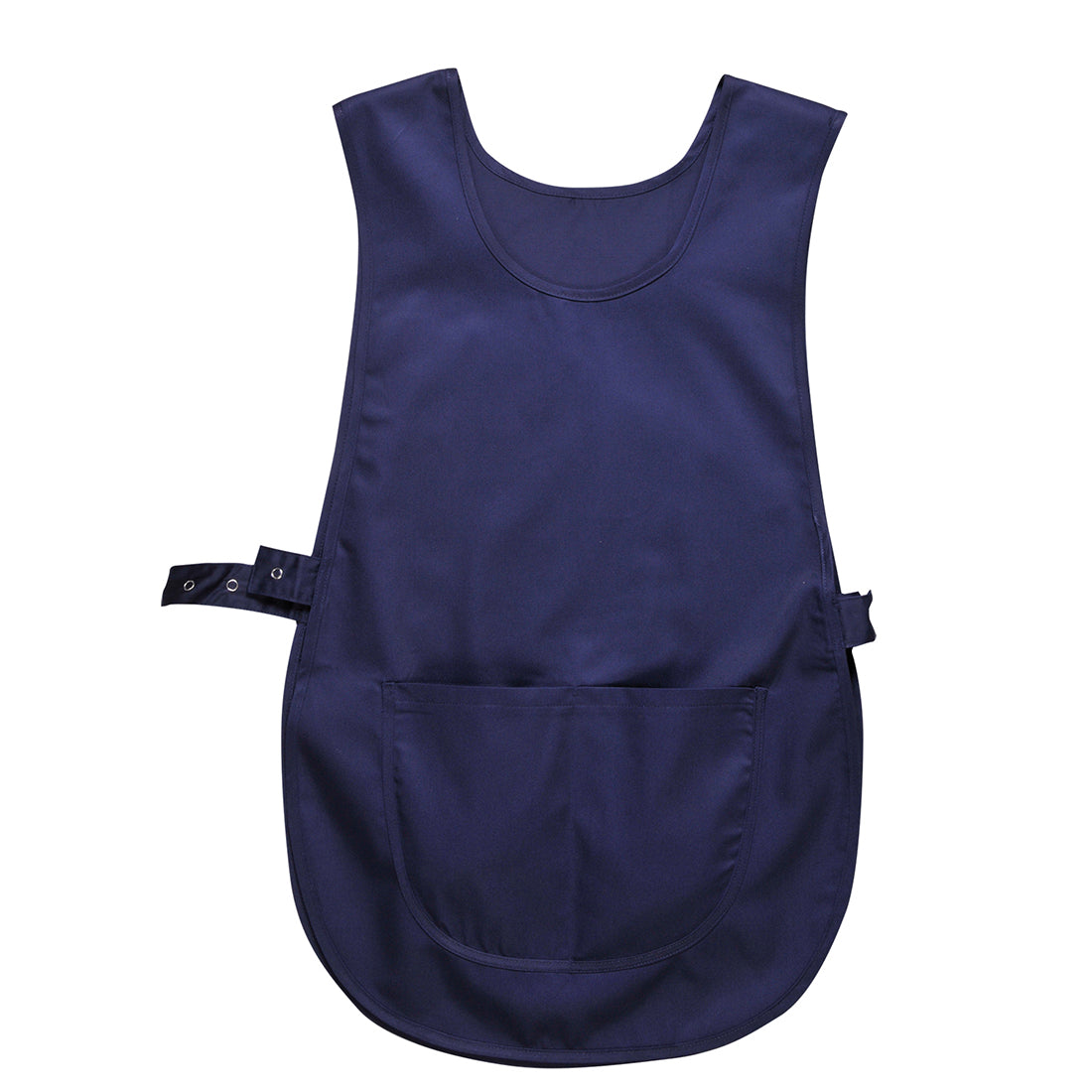 Navy Portwest Tabard S843 with durable polycotton and wide shoulder design