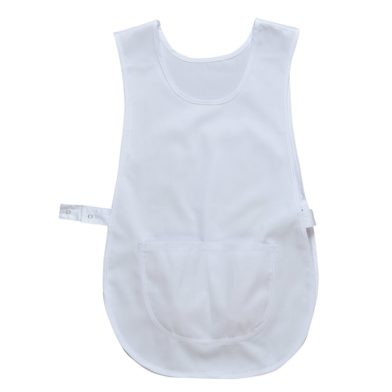 White Portwest Tabard S843 offering lightweight protection in kitchens and service areas