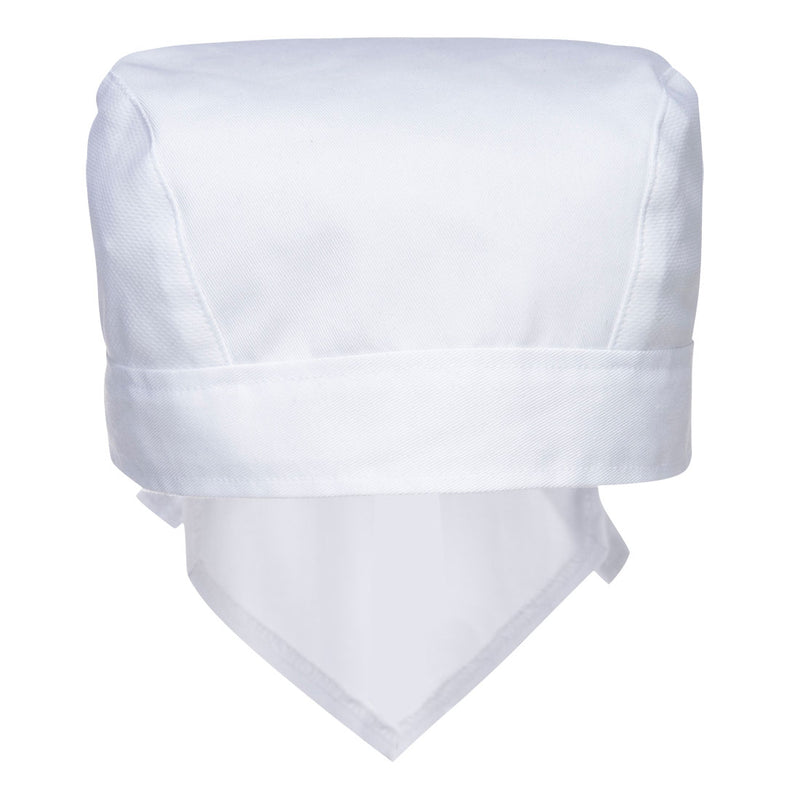 White Portwest MeshAir Pro Bandana S904 designed for chef comfort in hot kitchens