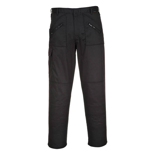 Portwest Stretch Action Trouser S905 in black.