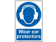 Scan Wear Ear Protectors - PVC Sign 200 x 300mm