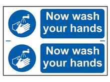 Scan Now Wash Your Hands - PVC Sign 300 x 200mm