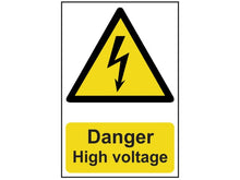 Scan Danger High Voltage - PVC Sign 200 x 300mm