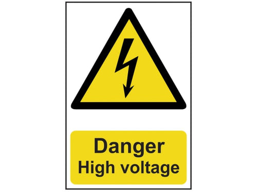 Scan Danger High Voltage - PVC Sign 200 x 300mm