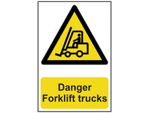 Scan Danger Forklift Trucks - PVC Sign 200 x 300mm