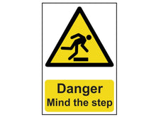 Scan Danger Mind The Step - PVC Sign 200 x 300mm