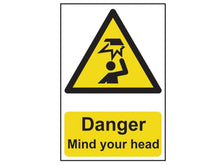 Scan Danger Mind Your Head - PVC Sign 200 x 300mm