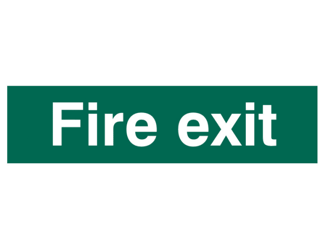 Scan Sign - Fire Exit