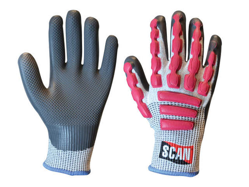 Scan Anti-Impact Latex Cut 5 Gloves