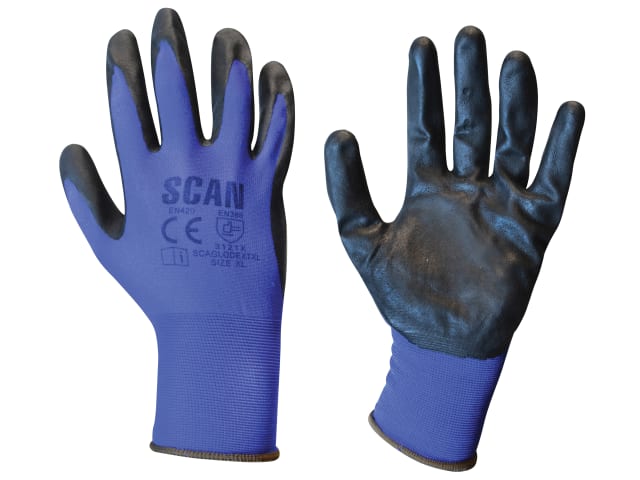Scan Max. Dexterity Nitrile Gloves - XL (Size 10)