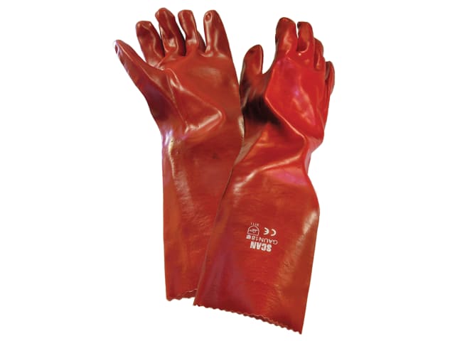 Scan PVC Gauntlets 45cm (18in) - L (Size 9)