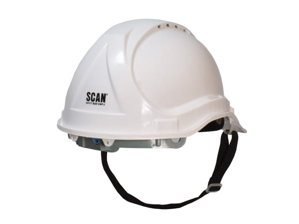 Scan Deluxe Safety Helmet - White 