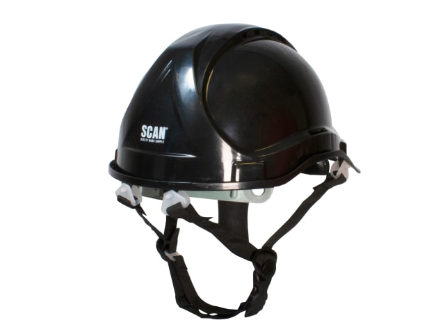 Scan Short Peak Safety Helmet Black