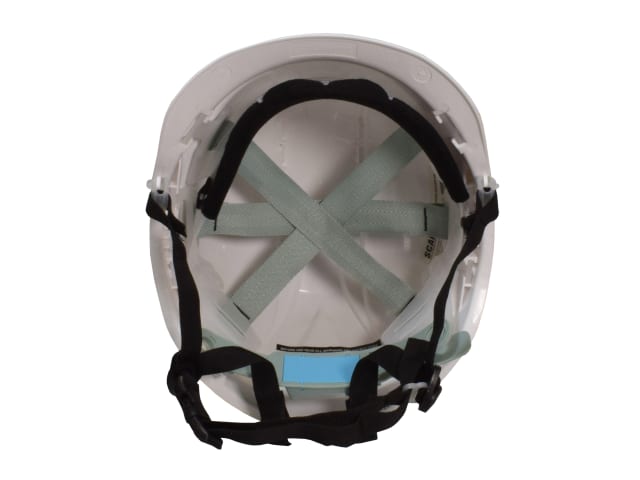 Scan Short Peak Safety Helmet White