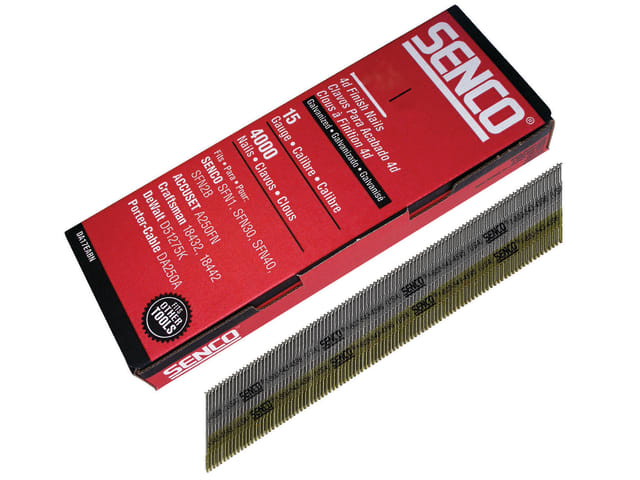 Senco Galvanised Chisel Smooth Brad Nails 15G x 44mm (Pack 4000)