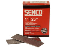 Senco 16 Gauge Galvanised Straight Brad Nails 16G x 25mm (Pack 2000)