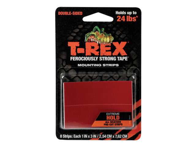 Shurtape T-REX® Extreme Hold Mounting Strips 2.54 x 7.62cm (Pack 8)